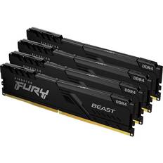 Kingston 64GB FURY Beast 2666MHz DDR4 Quad Memory Kit (4 x 16GB)