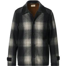 Nudie Jeans Mangan Shadow Check Lumber Jacket - Black/Grey