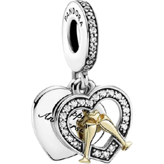 Oro Amuletos y Colgantes Pandora Charm Colgante Feliz Aniversario 799322c01