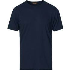 Stenströms Herre T-skjorter Stenströms Solid Cotton T-shirt - Navy