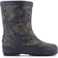 Wheat Alpha Rubber Boots - Blue Storage