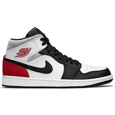 Nike Air Jordan 1 Mid SE M - White/Black/Light Smoke Grey/Gym Red