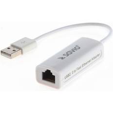 Savio USB A - RJ45 M-F Adapter