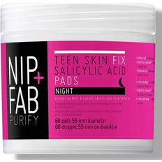 Deep Cleansing Exfoliators & Face Scrubs Nip+Fab Salicylic Fix Night Pads 60-pack