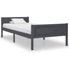 vidaXL Solid Pine 63cm Sengeramme 100x200cm