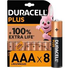 Alkaline - Batteries - Disposable Battery Batteries & Chargers Duracell Plus AAA 8-pack