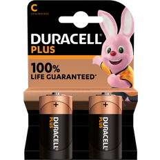 Duracell Batterie Batterie e Caricabatterie Duracell C Plus 2-pack