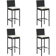 Gray Outdoor Bar Stools vidaXL 313437 4-pack