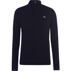 Lacoste Men's Quarter Zip Knit Sweater - Navy Blue