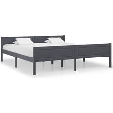vidaXL Solid Pine 63cm Sengeramme 180X200cm