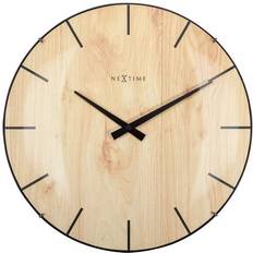 Nextime Edge Wood Dome Vægur 35cm