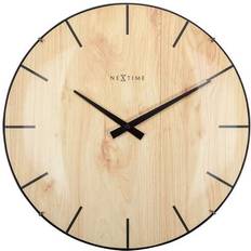 Veggklokker Nextime Edge Wood Dome Veggklokke 35cm