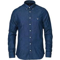 Gant Slim Fit Indigo Shirt - Dark Indigo