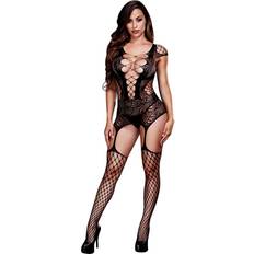 Bodysuit Baci Corset Front Suspender Fishnet Bodysuit