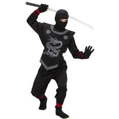 Combattimento Abiti eleganti Widmann Black Ninja Costume