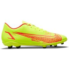 Dame - Gul Fodboldstøvler NIKE Mercurial Vapor 14 Club FG/MG - Volt/Bright Crimson