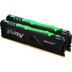 32gb ddr4 kit Kingston Fury Beast RGB 32GB DDR4 3600MHz Dual Memory Kit (2x16GB) KF436C18BBAK2/32