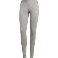 Grey Tights adidas Women 3 Stripes Leggings - Gray/White