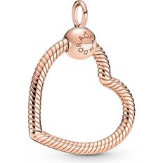 Pandora Moments Heart Charm Pendant - Rose Gold