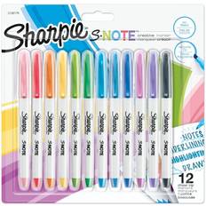 Arts & Crafts Sharpie S-Note Creative Markers Pastel Colours 12-pack