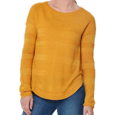 Gule - Strikkegensere Only Single Colored Knited Sweater - Gul/Golden Yellow