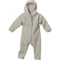 9-12M - Jungen Fleeceoveralls Disana Kid's Walk Overall - Grau