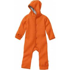 9-12M - Mädchen Fleeceoveralls Disana Kid's Walk Overall - Orange