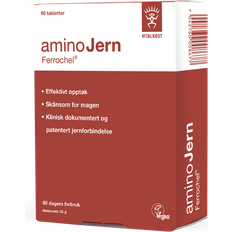 Lever Vitaminer & Mineraler aminoJern 25mg 90 stk