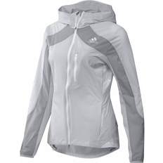 Fitness & Gymträning - Gråa Jackor adidas Adizero Marathon Jacket Women - White/Gray