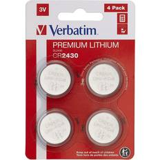 Batteries - Button Cell Batteries - CR2430 Batteries & Chargers Verbatim CR2430 Compatible 4-pack Silver