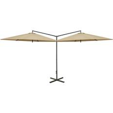 Blu Ombrelli da sole vidaXL Double Parasol with Steel Pole 290cm