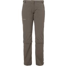 Zip-Off Hosen Vaude Women's Farley Stretch Capri T-Zip II Zip-Off Pants - Coconut