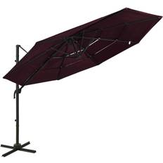 Blå Parasoll vidaXL 4-Tier Parasol with Aluminium Pole 300cm