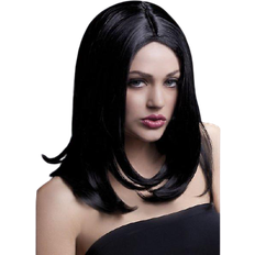 Black Long Wigs Smiffys Fever Sophia Wig Black