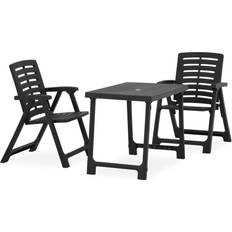 Armstützen Café-Sets vidaXL 315835 Café-Set, 1 Tisch einschl. 2 Stühle