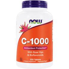 Now Foods C-vitaminer Vitaminer & Mineraler Now Foods C 1000 with Rose Hips & Bioflavonoids 250 stk