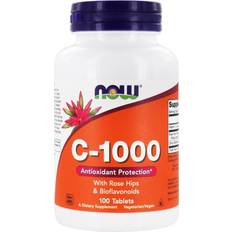 Ledd Vitaminer & Mineraler Now Foods C 1000 with Rose Hips & Bioflavonoids 100 st