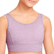 Viola Bralette Nike Dri-FIT Swoosh Luxe Kids - Plum Fog/White/Light Lemon Twist/White