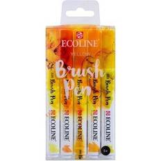 Yellow Brush Pens Ecoline Brush Pen Yellow 5-pcs