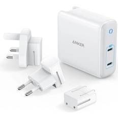 Anker Laturit - Matkapuhelimen laturi Akut ja Laturit Anker PowerPort III 2-Port 60W USB-C laturi (valkoinen)