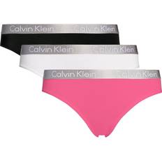 Calvin Klein Radiant Core Panties in Bikini Design 3-pack - Black/White/Pink Smoothie