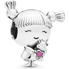 Ciondoli e Pendenti Pandora Little Girl Charm - Silver/Pink