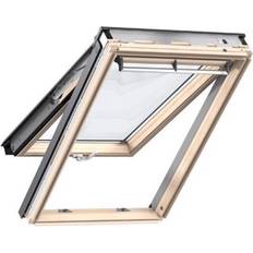 Svart Överkantshängda Velux GPL 3068 FK06 Trä Överkantshängt 3-glasfönster 66x118cm