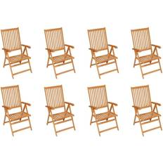 vidaXL 3072540 8-pack Trädgårdsmatstol