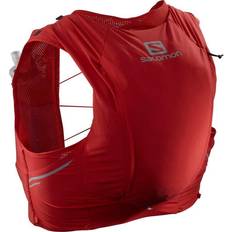 Herre - Indvendig lomme - Understøtter væskesystem Løberygsække Salomon Sense Pro 10 Set Trail Running Vest L - Red