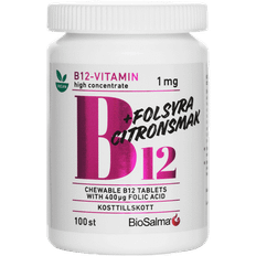 Vitaminer & Kosttilskudd BioSalma B12 1mg + Folic Acid 100 st