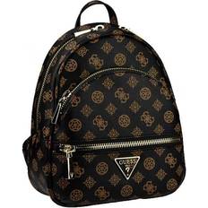 Guess Femme Sacs à dos Guess Sac à dos marron pour femme Manhattan Backpack Mocha Logo 134419 Marron