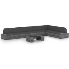 vidaXL 3067182 Loungeset, 1 Bord inkl. 7 Soffor
