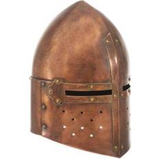 vidaXL Medieval Knight Helmet for Role-Playing Games Antique Steel