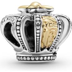 Gold - Silbrig Charms & Anhänger Pandora Two-Tone Regal Crown Charm - Silver/Gold